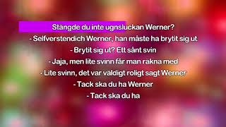 Vår julskinka har rymt karaoke  lyrics [upl. by Ahsinrats]