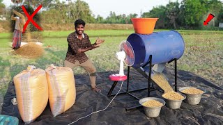 1ஆள் 50 மூட்டை  Making with Table FAN 💯  நெல் தூற்றும் இயந்திரம்  Modern Agriculture Machines [upl. by Cyler860]