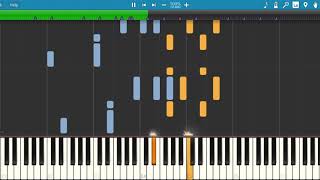 Noisia  Tommys Theme on piano Synthesia [upl. by Llecram]