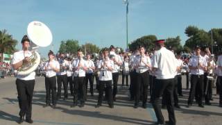 Esibizione Banda dei cadetti di Mosca al Lido di Giulianova  2012 [upl. by Zetneuq]