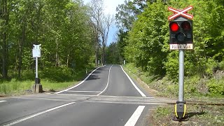 Spoorwegovergang Brtníky CZ  Railroad crossing  Železniční přejezd [upl. by Gnehp24]