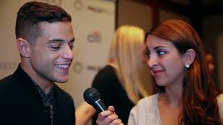 quotMr Robotquot Interviews Rami Malek Christian Slater and Portia Doubleday [upl. by Cila]