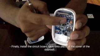 SadoTech Doorbell Model C Weatherproof Transmitter Button  Setup Installation [upl. by Alathia]