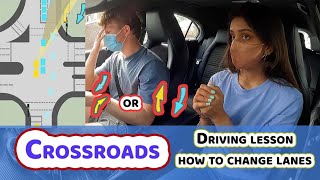 Beginner Driving Lesson On Big Crossroads  Talkthrough on How To Position  How To Change Lanes [upl. by Au]