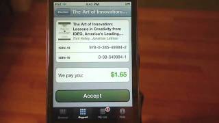 Cash4Books iPhone App with Barcode Scanner  Sell Used Books  Textbook Buyback [upl. by Celestina]