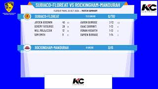 SubiacoFloreat v RockinghamMandurah [upl. by Eetnod]