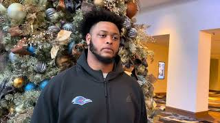 UTSA OL Terrell Haynes 2023 Frisco Bowl Arrival Interview 121523 [upl. by Yann735]