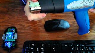 Razer mouse cleaning and rubber texture reconditioning [upl. by Strader]