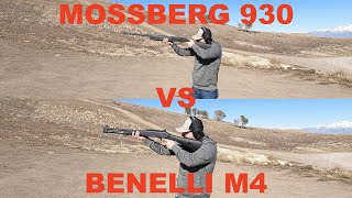 Mossberg 930 vs Benelli M4 FeltRecoil Shotgun Test [upl. by Paderna854]