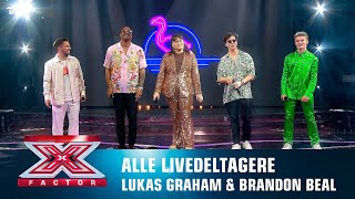 Alle livedeltagere Lukas Graham amp Brandon Beal synger ‘Higher’ Finale  X Factor 2022  TV 2 [upl. by Haerb]