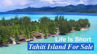 Tahiti Island for sale in French Polynesia near Bora Bora [upl. by Annahsat]