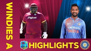 West Indies A vs India A  Match Highlights  3rd ODI 2019  India A Tour of West Indies [upl. by Yanad]