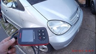 Diagnosing Mercedes A Class with iCarsoft scanner [upl. by Ennaj428]