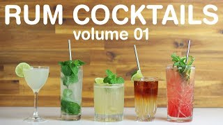 BEST RUM COCKTAILS  volume 01 [upl. by Notnil]