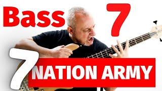 How to play Seven Nation Army on Bass Shorts BASS TAB [upl. by Sissy770]