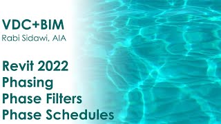 Revit 2022 Phasing  Phase Filters  Phase Schedules 4K [upl. by Cir45]