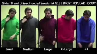 Custom Clothing Unisex Sport Hooded Sweatshirt Gildan Hoody Sizing of Hoodie [upl. by Ahsotan245]