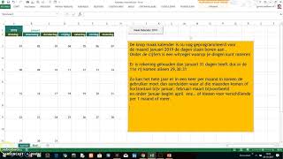 Kalender Maken met Excel VBA [upl. by Goeger]