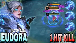 Eudora New Build  Brutal Damage  Build Top 1 Global Eudora  MLBB [upl. by Enitsyrhc624]