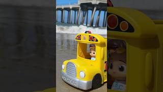 The Wheels on the BEACH BUS 🌴 CoComelon TOYS in Real Life cocomelon shorts [upl. by Bauske]