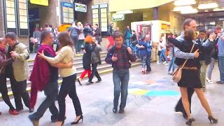 Tango flash mob Bratislava 2014  shooting 1 unofficial [upl. by Reppep]