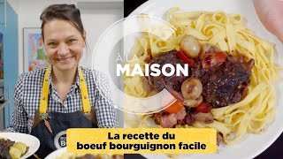 Recette boeuf bourguignon facile [upl. by Lightman]