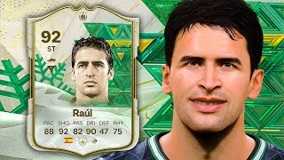 92 Winter Wildcards Icon Raul Player Review  EA FC 24 [upl. by Notsirhc]