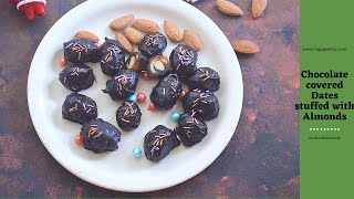 Chocolate covered Dates with Almonds  Dates Chocolate [upl. by Benedikta371]