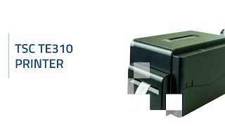 TSC TE310 printer with cutter etiLABEL program and feeder for printing textile labels [upl. by Anileh222]