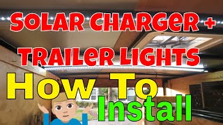 How To Install Solar Trailer Lights With Dual Charger And Accessories [upl. by Annoiek148]