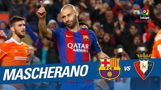 El primer gol de Javier Mascherano con el FC Barcelona [upl. by Direj]