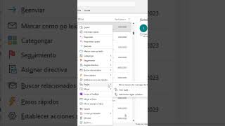 Crear regla en Outlook para mover correos a una carpeta shorts [upl. by Lauritz]