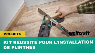 Comment bien réussir a poser des plinthes   wolfcraft [upl. by Atlante]