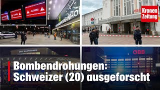 Bombendrohungen Schweizer 20 ausgeforscht  kronetv NEWS [upl. by Nnagem]