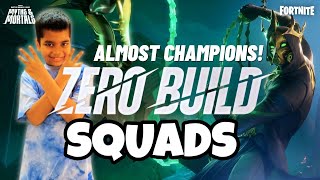 Almost Champions Zero Build Squads Epic Second Place Run [upl. by Duj517]