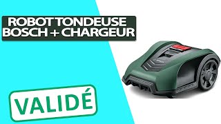 Avis Robot Tondeuse Bosch station de charge incluse [upl. by Lionello25]