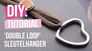 Sieraden maken ‘Double loop’ sleutelhanger ♡ DIY [upl. by Nate]