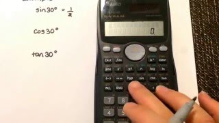 Trigonometry Calculating the ratio using your calculator Casio fx991ms [upl. by Ailhad]