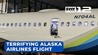 Alaska Airlines window blows out in midair makes emergency landing in Portland [upl. by Almeta]