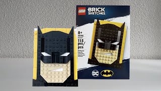 Building Lego Brick Sketches 40386 Batman [upl. by Naahs]