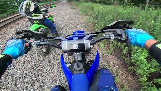 burger hill trail 2024 yz250x 22 kx250x [upl. by Znarf]