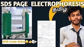 SDS PAGEtamilpolyacrylamide gel electrophoresisNotesDefinitionprincipleProcedureworkinguses [upl. by Ehudd]