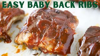 Slow Cooker Baby Back Ribs Recipe FallOffTheBone Tender [upl. by Enomsed]