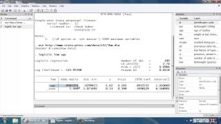 Logistic regression in Stata® part 2 Continuous predictors [upl. by Tteve]