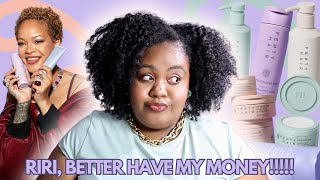 MOISTURE WHERE GIRL  Super Honest FULL LINE Review of quotFenty Hairquot by Rihanna on Type 4 Hair [upl. by Nohj]