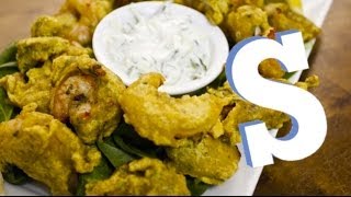 Indian Prawn Pakora Recipe  SORTED [upl. by Hildick]