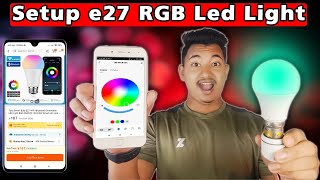 tuya smart bulb e27 wifibluetooth connection bangla tutorial 💡 [upl. by Whittaker]