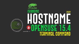 How to change hostname on OpenSUSE 154  change hostname in Linux using Single Terminal Command [upl. by Marsha211]