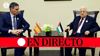 🔴 DIRECTO  Declaración institucional de Pedro Sánchez y el presidente del Estado de Palestina [upl. by Littell]