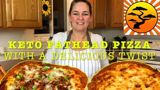 DIY KETO FAT HEAD PIZZA RECIPE  2 DELICIOUS TWISTS  IMPROVEMENTS FATHEAD [upl. by Pelpel]